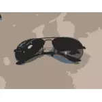 ClipArt vettoriale fotorealistica degli occhiali di moda